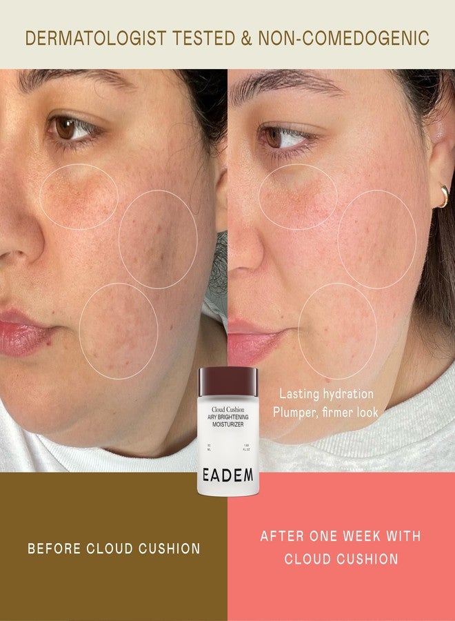 EADEM Cloud Cushion, Face Moisturizer Cream, Skin Care Ultra Repair Cream, Skin Barrier Repair, Hydrating Skincare Cleanser & Moisturizer with Peptides & Ceramides, Face Cleanser, 1.69 oz - Image 3